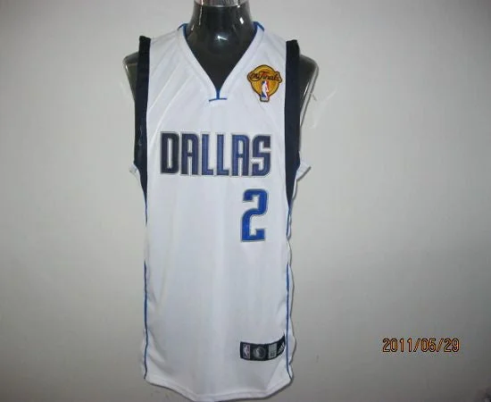 Basketball Jersey for Personalized Team Jerseys-Mavericks 2011 Finals Patch #2 Jason Kidd White Stitched Basketball Jersey