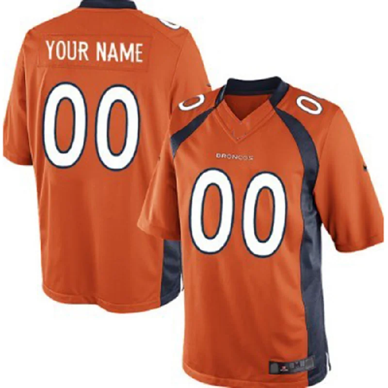 Rugby Jersey for Special Event Apparel-Custom D.Broncos Orange Limited Jersey Stitched Jersey American Football Jerseys