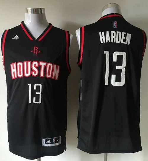 Basketball Jersey for Kids’ Basketball Team Gear-Rockets #13 James Harden Black 2015 New Stitched Basketball Jersey