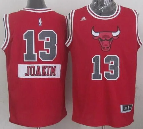 Basketball Jersey for Special Edition Fan Gear-Bulls #13 Joakim Noah Red 2014-15 Christmas Day Stitched Basketball Jersey