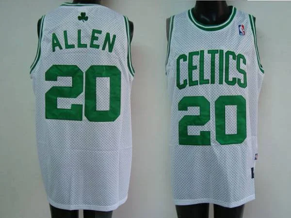 Basketball Jersey for Local Basketball Tournaments-Celtics #20 Ray Allen Stitched White Basketball Jersey