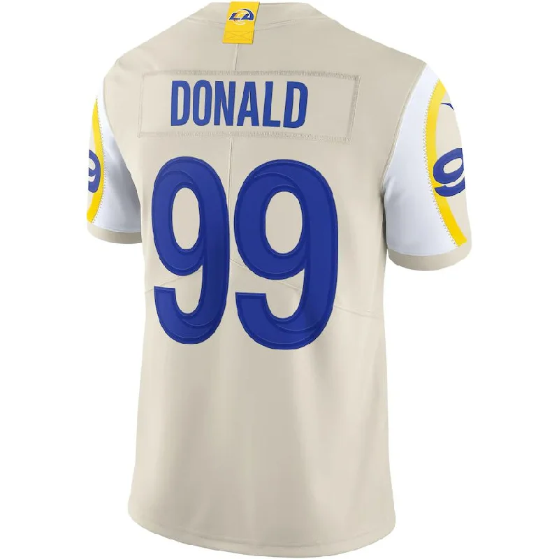 Rugby Jersey for Supporters of Rugby Teams-LA.Rams #99 Aaron Donald Bone Vapor Limited Jersey Stitched American Football Jersey