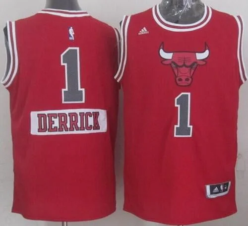 Basketball Jersey for Basketball Fan Apparel for Events-Bulls #1 Derrick Rose Red 2014-15 Christmas Day Stitched Basketball Jersey