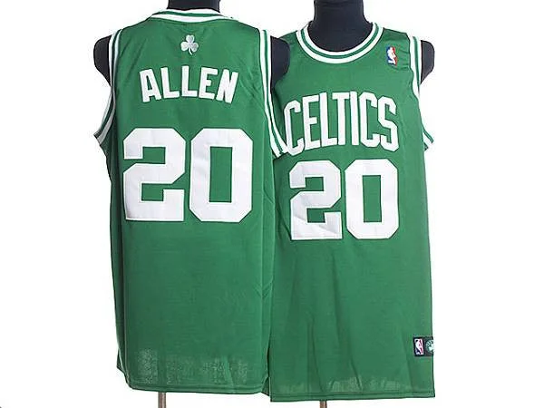 Basketball Jersey for End-of-Season Gifts-Celtics #20 Ray Allen Stitched Green White Number Basketball Jersey