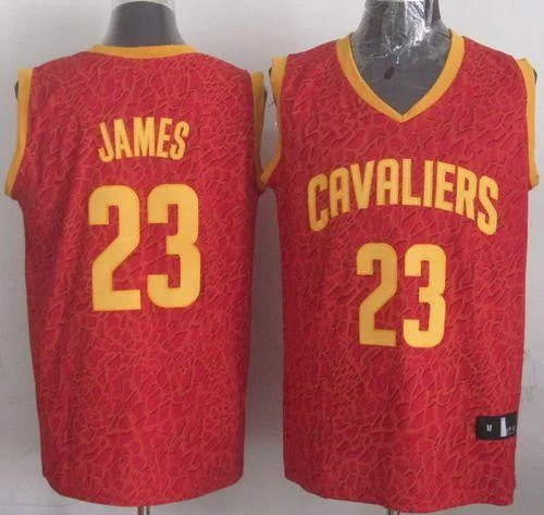 Basketball Jersey for Fan Gear for Game Day-Cavaliers #23 LeBron James Red Crazy Light Stitched Basketball Jersey