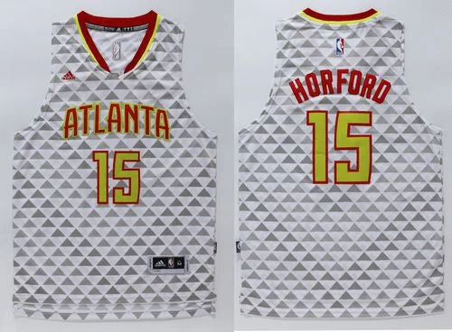 Basketball Jersey for National Basketball Team Gear-Hawks #15 Al Horford White Swingman Stitched Basketball Jersey