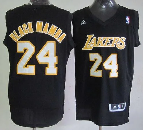 Basketball Jersey for Customizable Fan Apparel-Lakers #24 Kobe Bryant Black Mamba Fashion Stitched Basketball Jersey