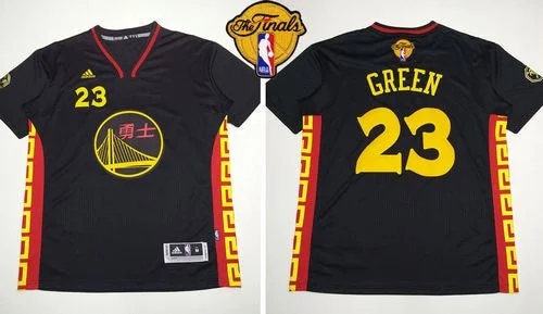 Basketball Jersey for Fun Local Events and Tournaments-Warriors #23 Draymond Green Black Slate Chinese New Year The Finals Patch Stitched Basketball Jersey