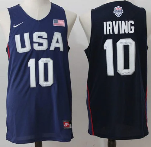 Basketball Jersey for International Basketball Fans-Team USA #10 Kyrie Irving Navy Blue 2016 Dream Team Stitched Basketball Jersey