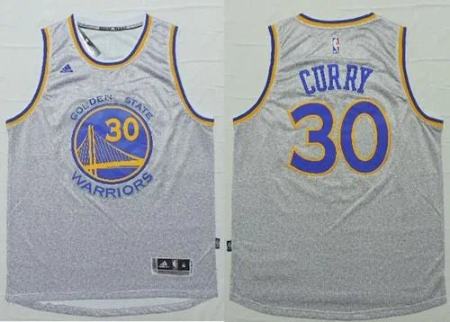 Basketball Jersey for Custom Fan Gear for Competitions-Warriors #30 Stephen Curry Grey Fashion Stitched Basketball Jersey