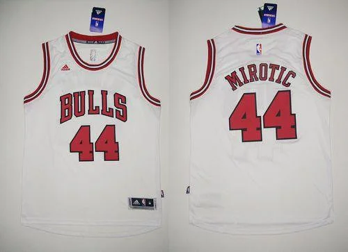 Basketball Jersey for Personalized School Jerseys-Revolution 30 Bulls #44 Nikola Mirotic White Stitched Basketball Jersey