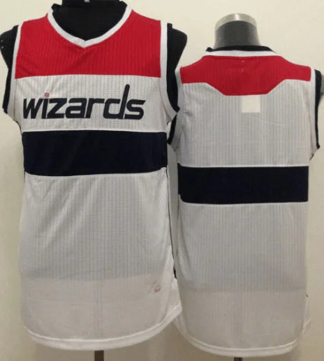 Basketball Jersey for Professional Basketball Teams-Revolution 30 Wizards Blank White Stitched Basketball Jersey