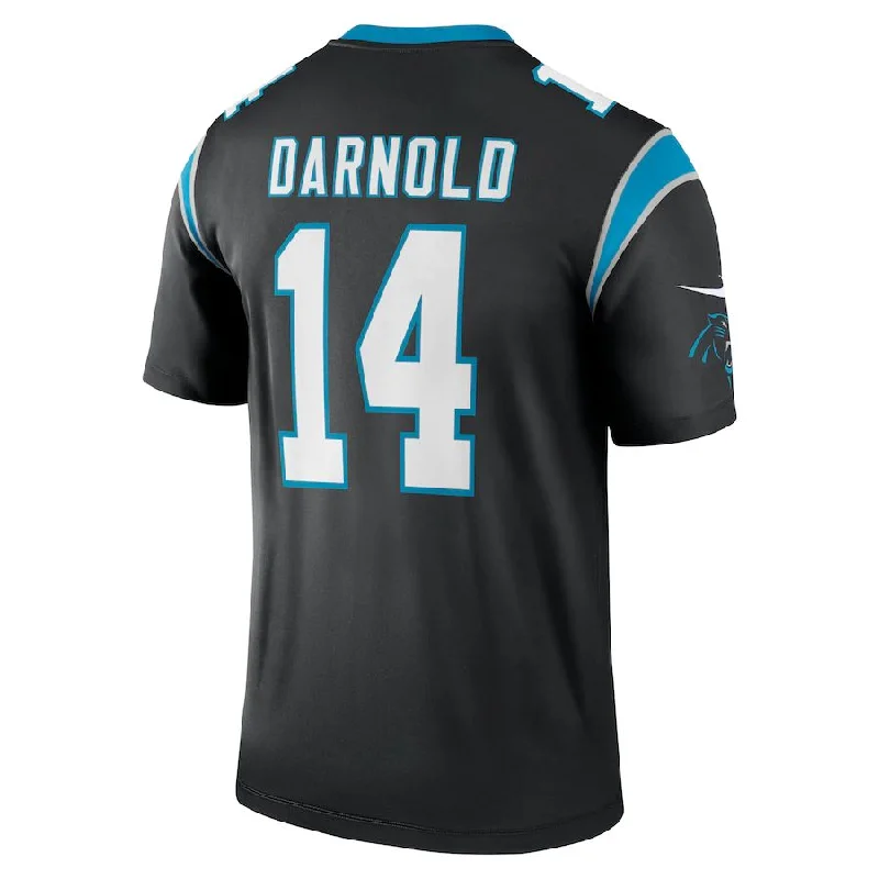 Rugby Jersey for Team Spirit Apparel-C.Panthers #14 Sam Darnold Black Legend Jersey Stitched American Football Jerseys