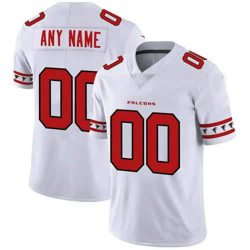 Rugby Jersey for Personalized Team Wear-Custom A.Falcons White Team Logo Vapor Limited Jersey Stitched American Football Jerseys