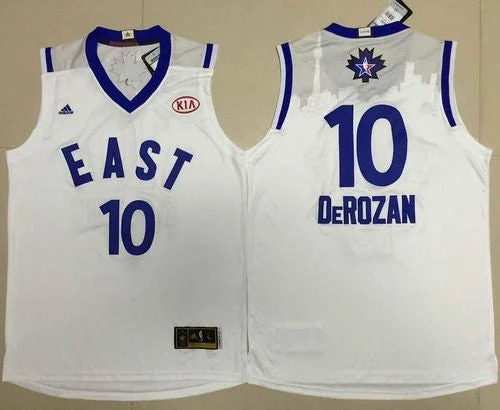 Basketball Jersey for Special Basketball Event Merchandise-Raptors #10 DeMar DeRozan White 2016 All Star Stitched Basketball Jersey