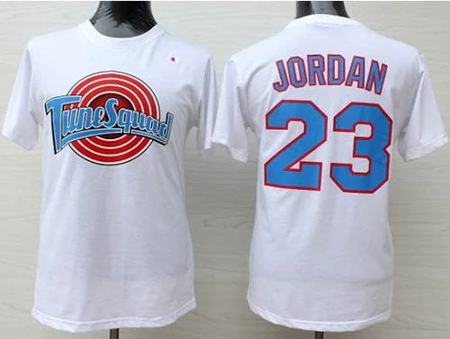 Basketball Jersey for Basketball Apparel for Basketball Leagues-Space Jam Tune Squad #23 Michael Jordan White Stitched Basketball Basketball Jersey