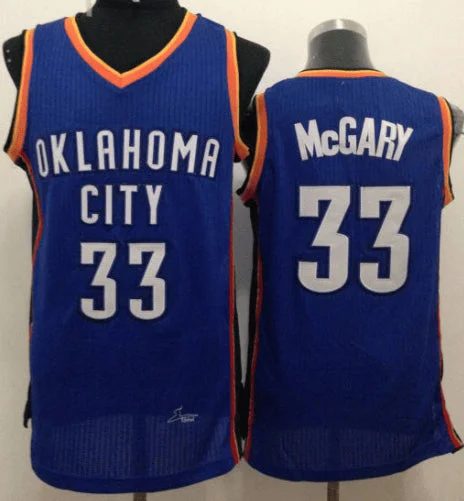 Basketball Jersey for Youth Basketball Leagues-Revolution 30 Thunder #33 Mitch McGary Blue Stitched Basketball Jersey