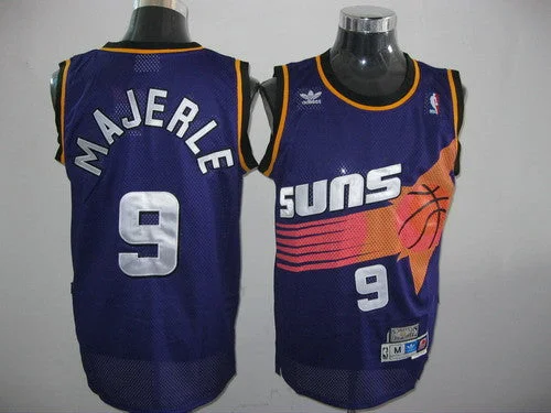 Basketball Jersey for Personalized Basketball Gifts for Fans-Suns #9 Dan Majerle Throwback Purple Stitched Basketball Jersey