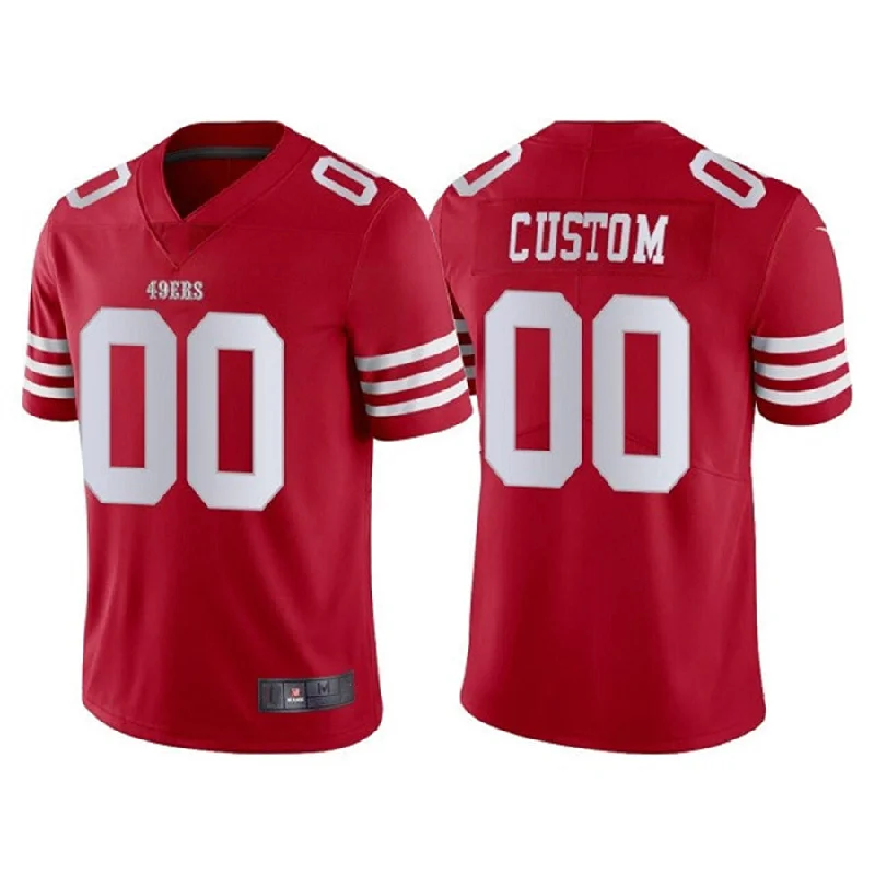 Rugby Jersey for Personalized Rugby Team Wear-Custom SF.49ers 2022 New Scarlet Vapor Untouchable Stitched Football Jersey Stitched American Football Jerseys