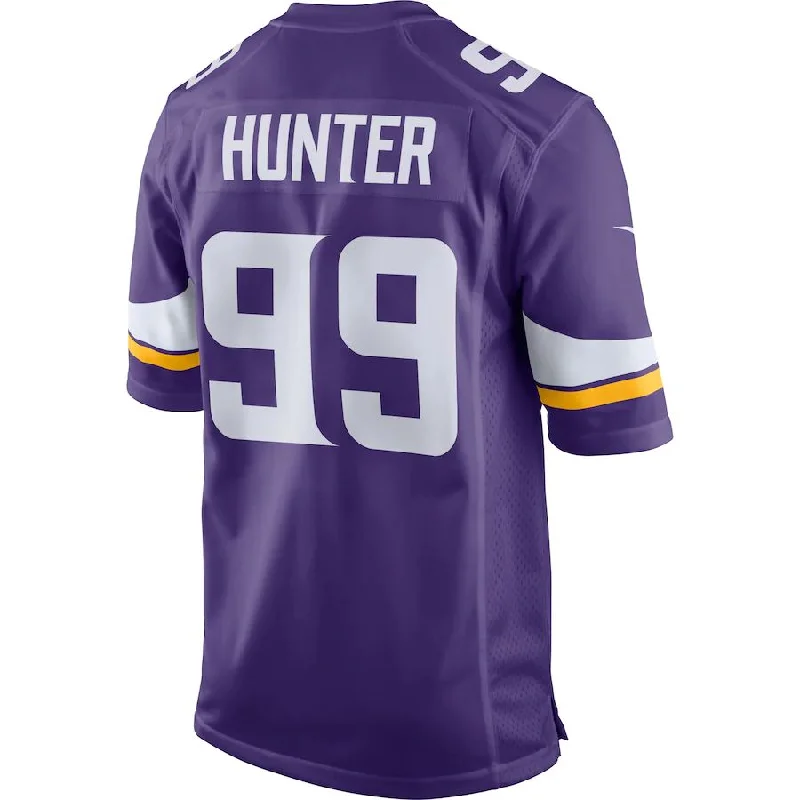 Rugby Jersey for School Sports Gear-MN.Vikings #99 Danielle Hunter Purple Game Jersey Stitched American Football Jerseys