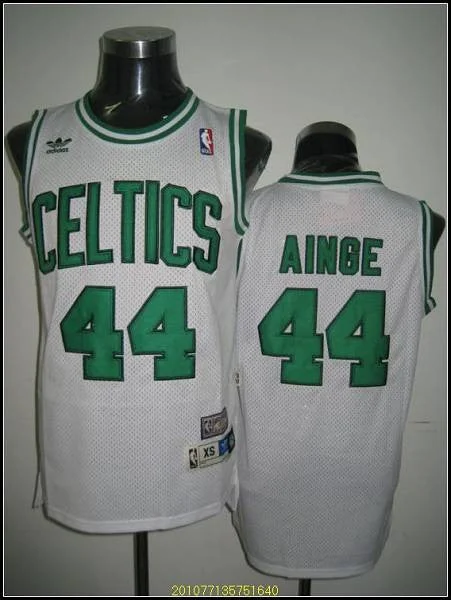 Basketball Jersey for Limited Edition Apparel-Celtics #44 Danny Ainge Stitched White Throwback Basketball Jersey