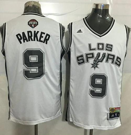 Basketball Jersey for Fun Local Events and Tournaments-Spurs #9 Tony Parker White Latin Nights Stitched Basketball Jersey