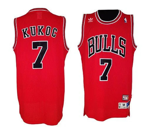 Basketball Jersey for Personalized Jerseys for Local Leagues-Bulls #7 Tony Kukoc Red Throwback Stitched Basketball Jersey