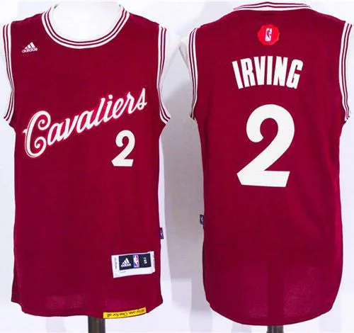 Basketball Jersey for Personalized Team Jerseys-Cavaliers #2 Kyrie Irving Red 2015-2016 Christmas Day Stitched Basketball Jersey