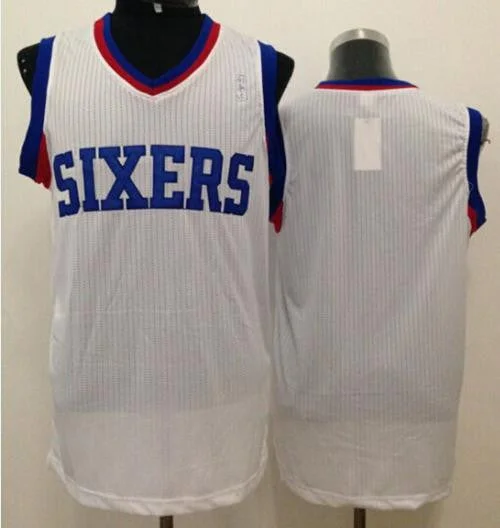 Basketball Jersey for School Basketball Team Jerseys-Revolution 30 76ers Blank White Stitched Basketball Jersey