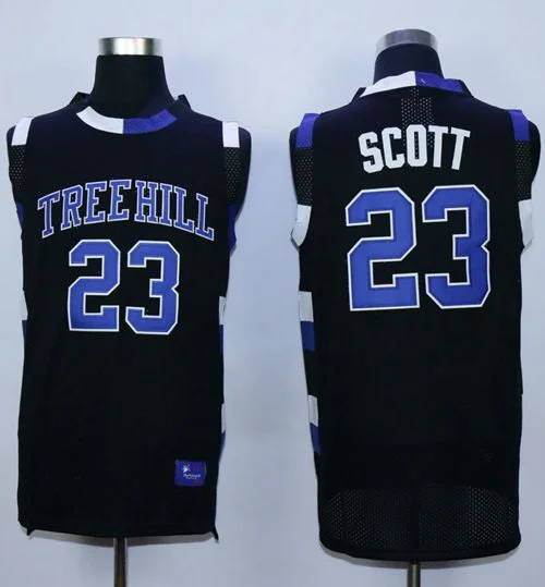 Basketball Jersey for Personalized Jerseys for Schools-One Tree Hill Ravens #23 Nathan Scott Black Stitched Basketball Basketball Jersey