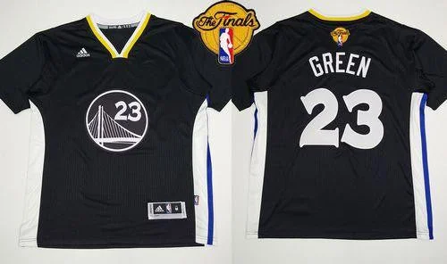 Basketball Jersey for Youth Basketball Teams-Warriors #23 Draymond Green Black New Alternate The Finals Patch Stitched Basketball Jersey