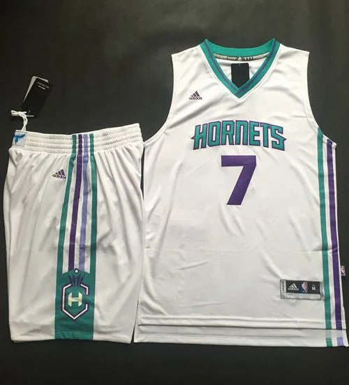 Basketball Jersey for Official Team Jerseys-Hornets #7 Jeremy Lin White A Set Stitched Basketball Jersey