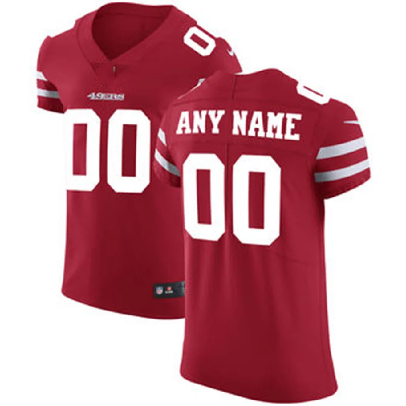 Rugby Jersey for Fun Rugby Fan Apparel-Custom SF.49ers Scarlet Vapor Untouchable Elite Jersey Stitched American Football Jerseys