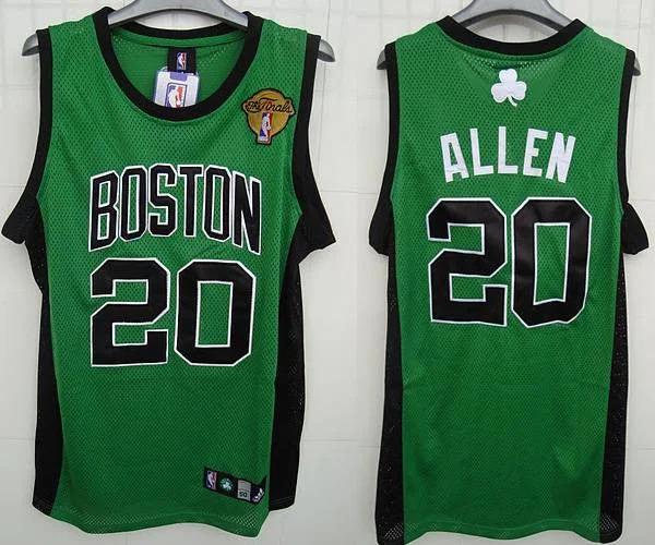 Basketball Jersey for Customized Jerseys for Basketball Fans-Celtics #20 Ray Allen Stitched Green Black Number Final Patch Basketball Jersey