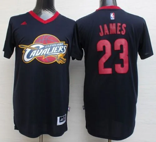 Basketball Jersey for College Basketball Teams-Cavaliers #23 LeBron James Black Short Sleeve Fashion Stitched Basketball Jersey