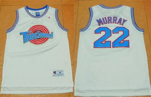 Basketball Jersey for Basketball Jersey Customization-Space Jam Tune Squad #22 Bill Murray White Movie Stitched Basketball Basketball Jersey