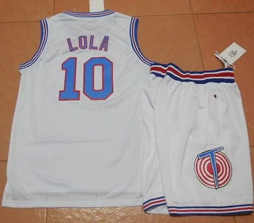 Custom Basketball Jersey for Teams-Space Jam Tune Squad #10 Lola Bunny White Stitched Basketball Basketball Jersey