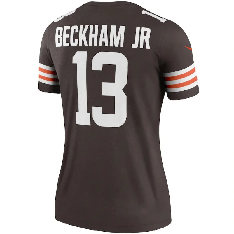 Rugby Jersey for Collector’s Rugby Jerseys-C.Browns #13 Odell Beckham Jr. Brown Player Legend Jersey Stitched American Football Jerseys