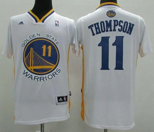 Basketball Jersey for Group Sports Jerseys-Revolution 30 Warriors #11 Klay Thompson White Alternate Stitched Basketball Jersey