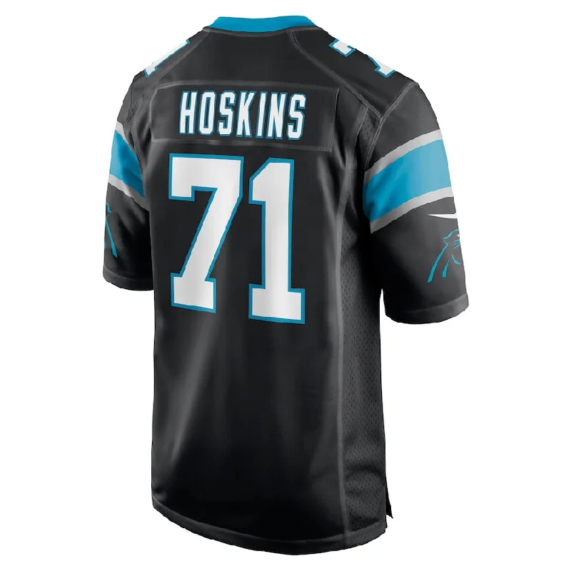 Rugby Jersey for Supporters of Rugby Teams-C.Panthers #71 Phil Hoskins Black Game Jersey Stitched American Football Jerseys