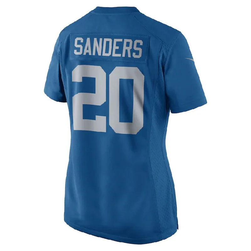 Rugby Jersey for Team Spirit Apparel for Supporters-D.Lions #20 Barry Sanders Barry Sanders Blue 2017 Throwback Retired Player Game Jersey Stitched American Football Jerseys