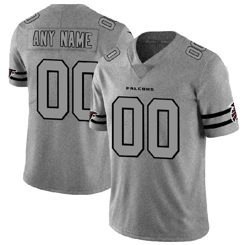 Rugby Jersey for Special Promotions-Custom A.Falcons 2019 Gray Gridiron Gray Vapor Untouchable Limited Jersey Stitched American Football Jerseys