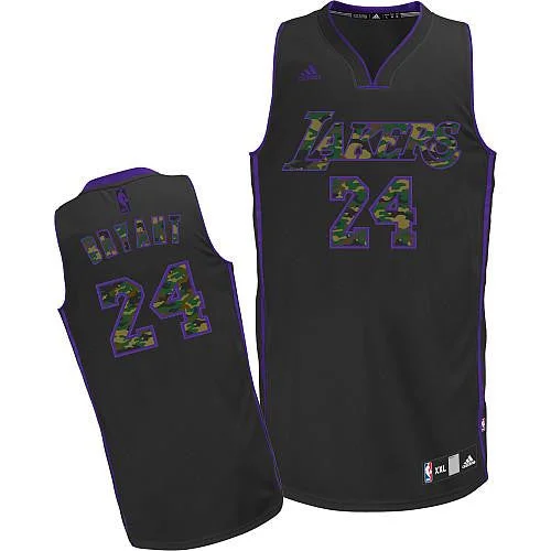 Basketball Jersey for Large Group Orders-Lakers #24 Kobe Bryant Black Camo Fashion Stitched Basketball Jersey