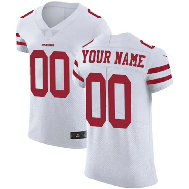 Rugby Jersey for Group Sports Jerseys-Custom SF.49ers White Vapor Untouchable Custom Elite Jersey Stitched American Football Jerseys