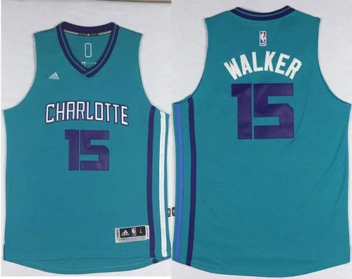 Basketball Jersey for Special Basketball Event Merchandise-Revolution 30 Hornets #15 Kemba Walker Light Blue Stitched Basketball Jersey