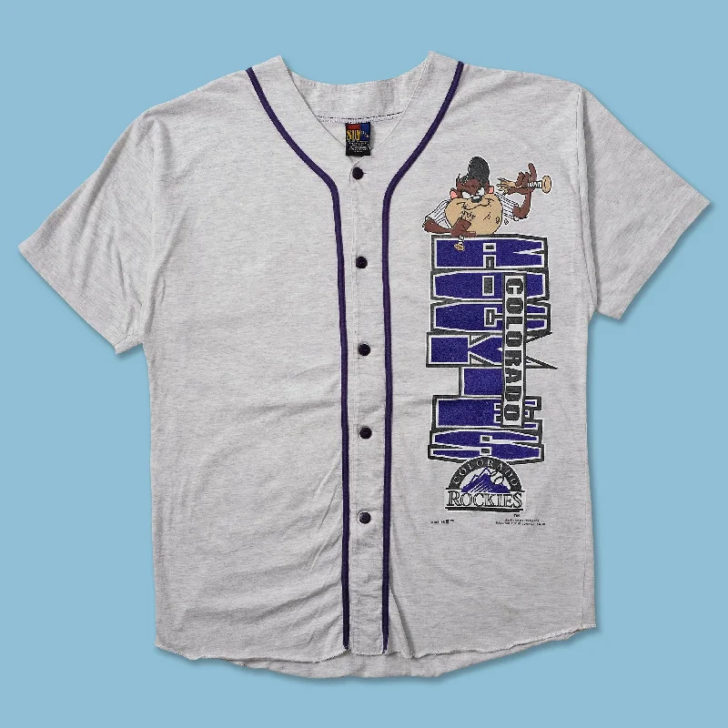 Baseball Jersey for Baseball Fan Club Apparel-1995 Looney Tunes Colorado Rockies Jersey Large