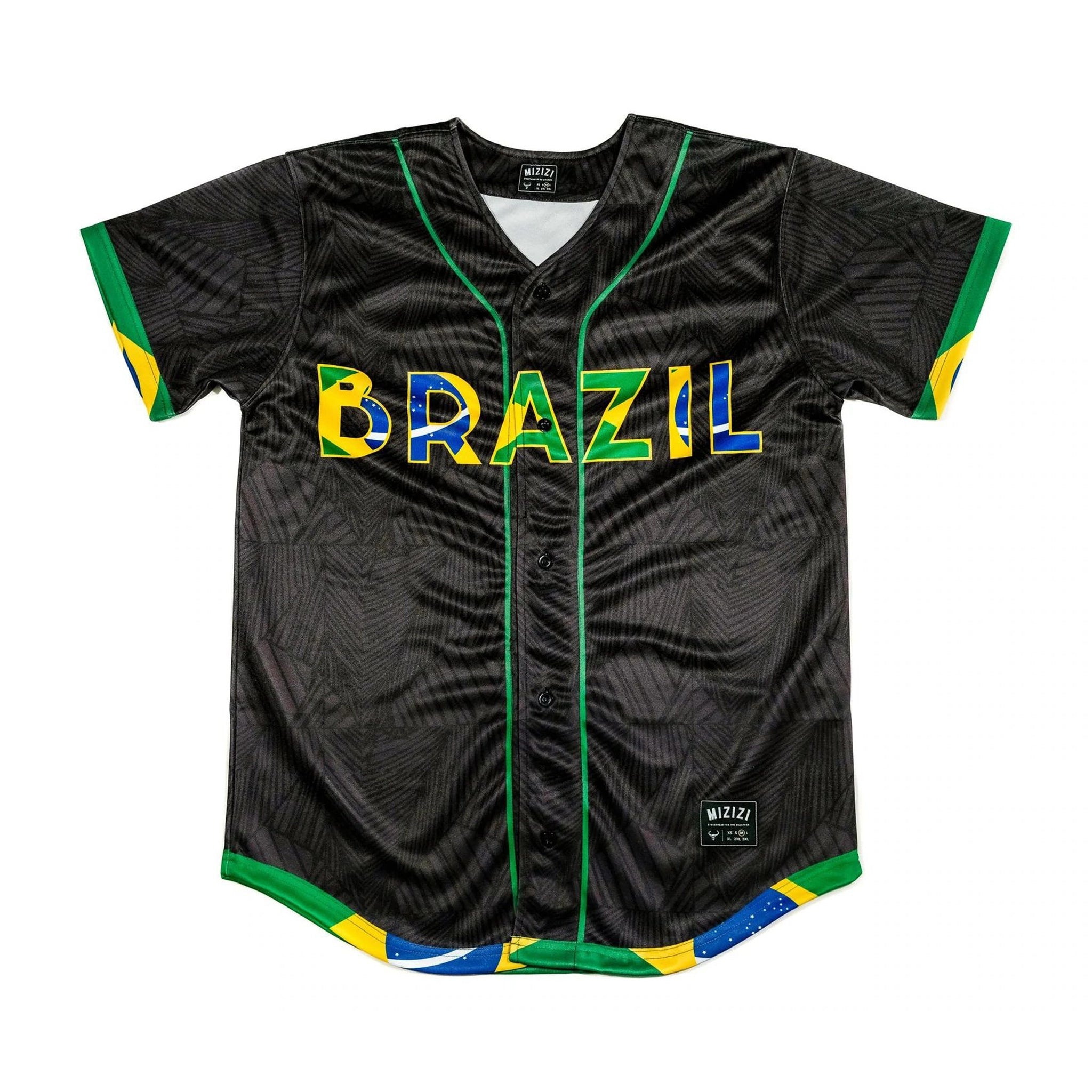 Baseball Jersey for Fun Sports Events-Brazil Baseball Jersey