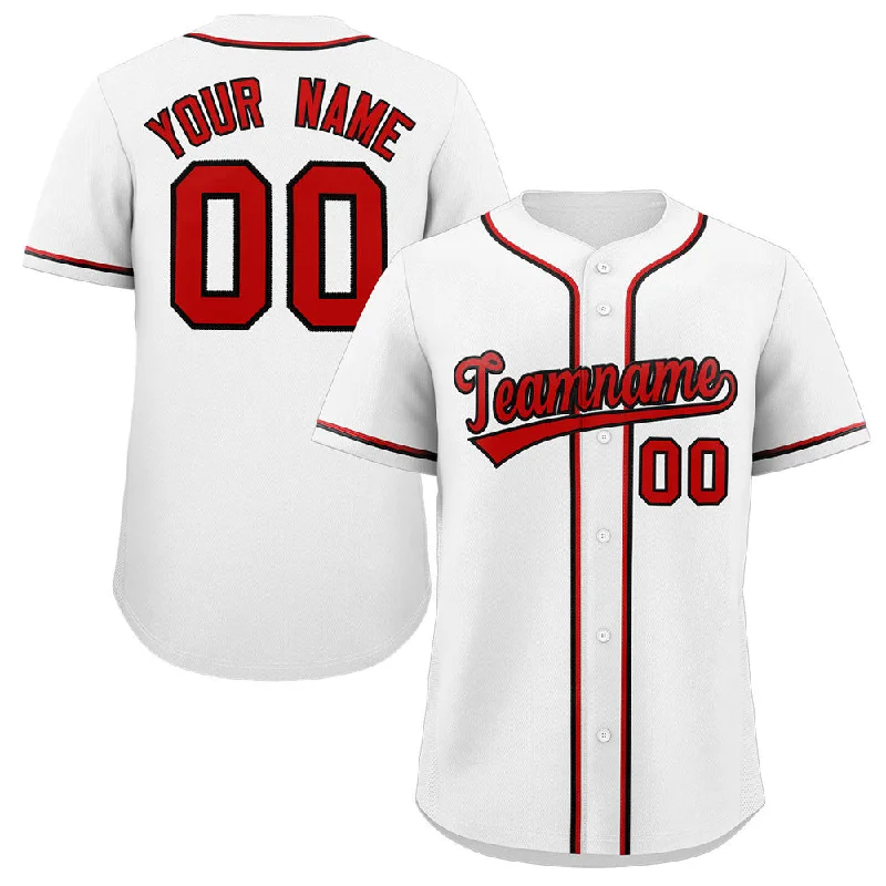 Baseball Jersey for Collector’s Baseball Gear-custom-baseball-jersey-white-red-personalized-button-down-solider-shirts-stitched-or-printed-name-number-for-adulight-boy