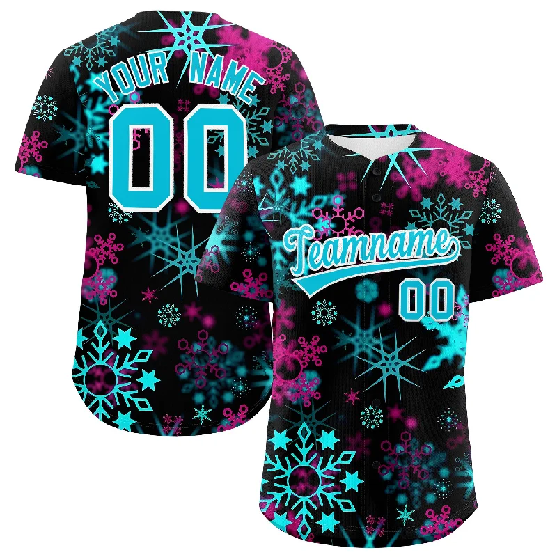 Baseball Jersey for Custom Baseball Jerseys for Tournaments-Custom Christmas Graffiti Pattern Authentic Baseball Jersey