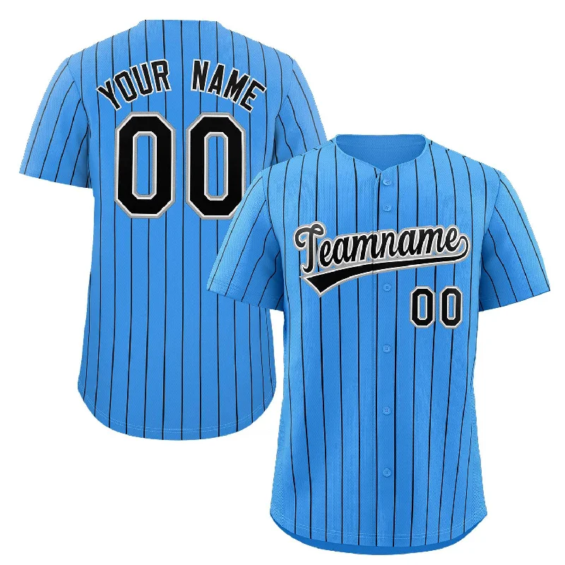 Baseball Jersey for Group Apparel for Teams-Custom Pinstripe Baseball Jerseys and Button-Down Shirts for Team Sports